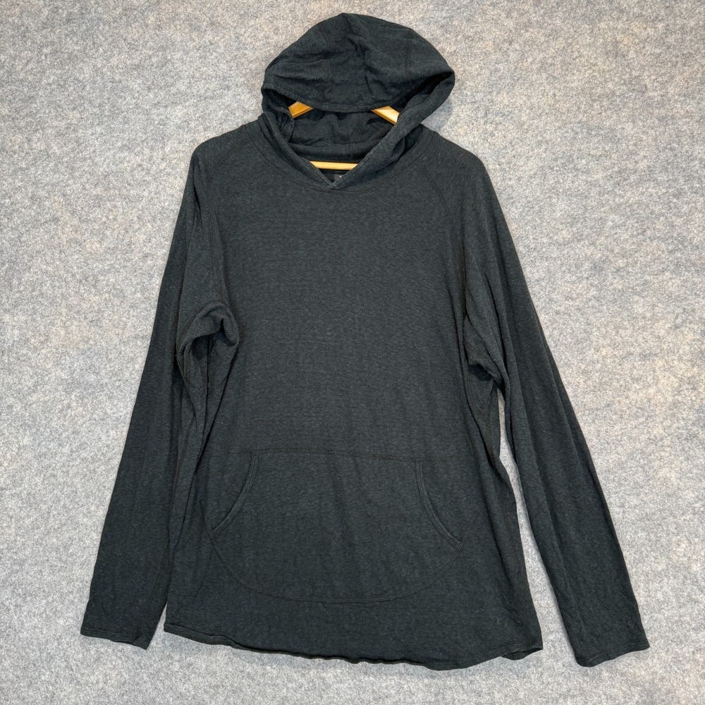 Wings + Horns Lightweight Hoodie Mens XL Cupro Wool Blend‎ Knit Shirt Sweater